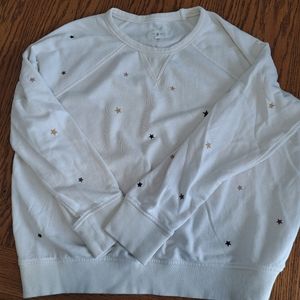 Lou and Grey Sweatshirt w embroidered stars